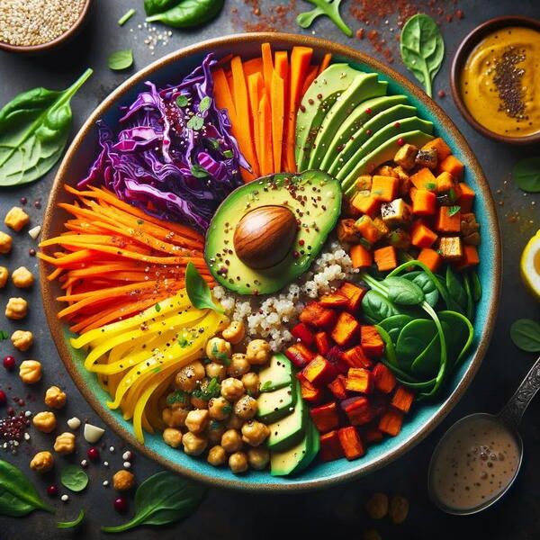 Colorful healthy meal