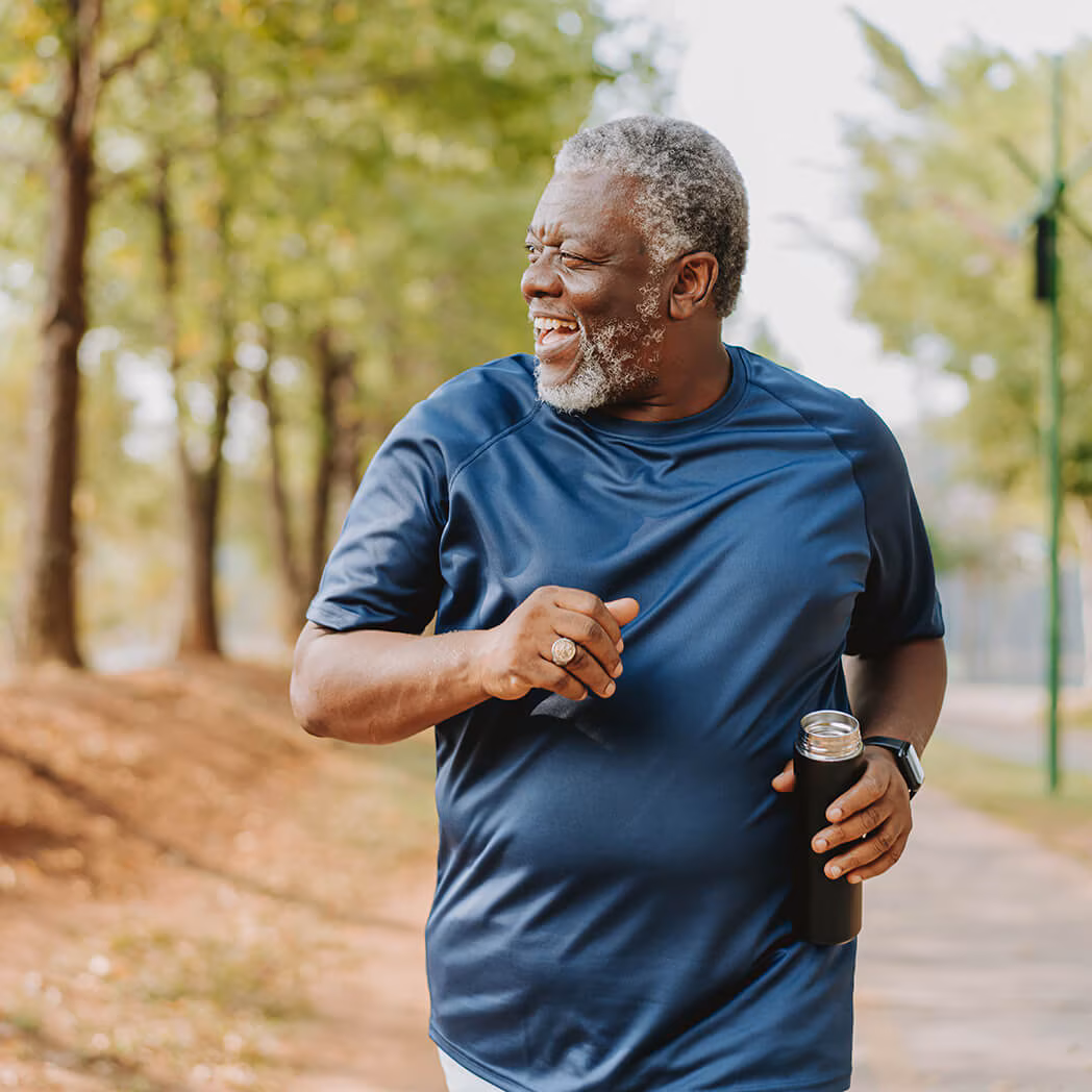 Patient jogging